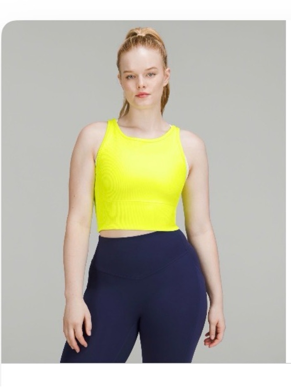 Lululemon Power Pivot Ribbed Tank in Highlight Yellow Size 8 - Picture 9 of 11